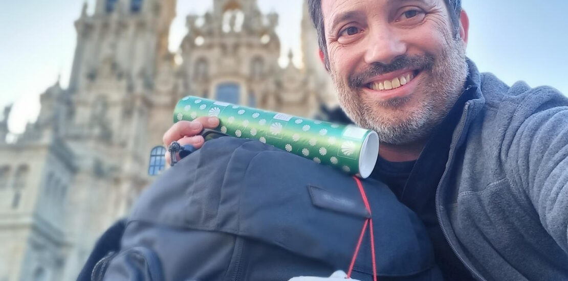 credencial caminho santiago no meu 45º aniversário